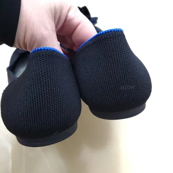 Rothy's The Petal Square Women's Slip On Flat in Black Size 12 - Picture 8 of 12